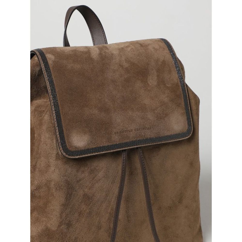 Brunello Cucinelli Backpack Woman Brown - Picture 3 of 3